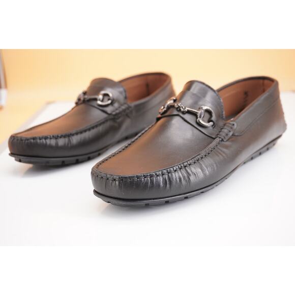 To Boot New York Noshua Black Leather Men\'s Penny Bit loafers Size 13 Driver main image 4